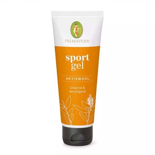 PRIMAVERA Aktivwohl Sport Gel 75 ml – Lockerung beanspruchter Bänder und Sehnen nach Überanstrengung, Fehlbelastung - Aromatherapie – beruhigt, entspannt die Haut – vegan