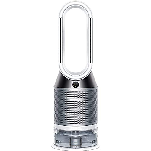 Dyson Pure Humidify Cool Luftreiniger, Luftbefeuchter und Ventilator mit Filtrationssystem, Wassertank und Fernbedienung, geeignet Reinigungsabdeckung Befeuchtungsabdeckung, Weiss/ Silber