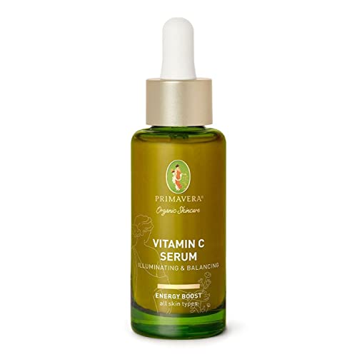 PRIMAVERA - Vitamin C Serum Illuminating & Balancing 30 ml - Naturkosmetik - elegantes Vitamin C Gesichtsserum für alle Hauttypen - verleiht bei Hyperpigmentierung einen strahlenden Teint - vegan im Sale