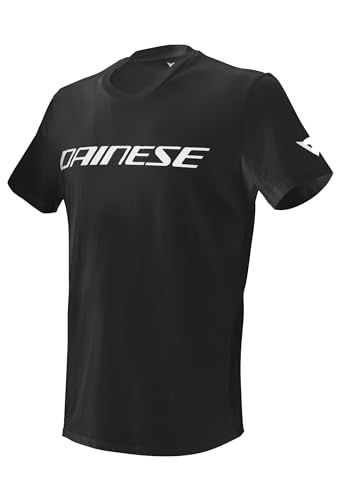 Dainese - Herren Motorrad T-Shirt mit Kurzen Ärmeln, Trikot für Erwachsene aus 100% Baumwolle Logo, Weich und Frisch, Klassisches Motorrad T-Shirt, Haltbarer Druck, Grau/Schwarz im Sale