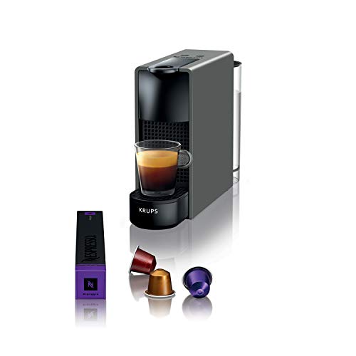 Nespresso Krups Kaffeemaschine Essenza Mini Intensiv Grau Kaffeemaschine YY2911FD