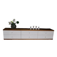 Thumbnail for Hülsta Sideboard Now Time Korpus Nussbaum Front Hochglanz Polarweiss