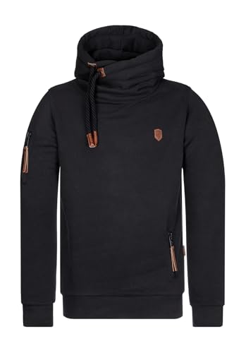 Naketano Herren Kapuzenpullover Pimp Hoodie-Small-Black