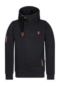 Thumbnail for Naketano Herren Kapuzenpullover Pimp Hoodie-Small-Black