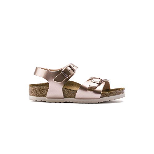 Birkenstock Rio Kids, Birko Flor Sandal, Braun Electric Metallic Copper, 24 EU im Sale