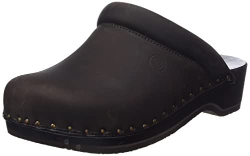 Berkemann Damen Velours-teffler Clogs, Dunkelbraun, 43 1/3 EU im Sale