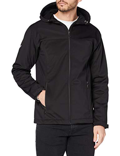 Trigema Herren Softshell-Kapuzen Jacke, Schwarz (schwarz 008), XXX-Large (Herstellergröße: XXXL) im Sale