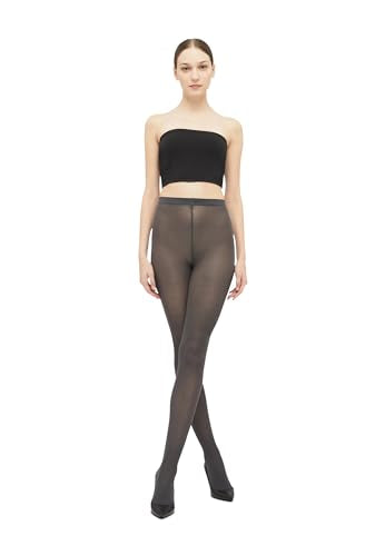 Wolford Velvet De Luxe 50 Strumpfhose Grau (Anthracite 7221), Small im Sale