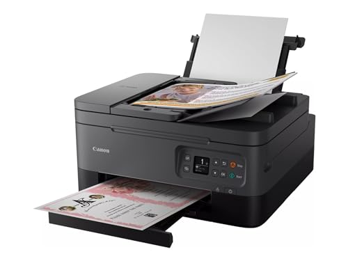 Canon PIXMA TS7450i 3-in-1 WLAN-Drucker fürs Homeoffice, Kopierer und Scanner – PIXMA Print Plan kompatibel – Randlosfotos – kabellos Drucken/Scannen via Cloud und Smartphone (Schwarz)