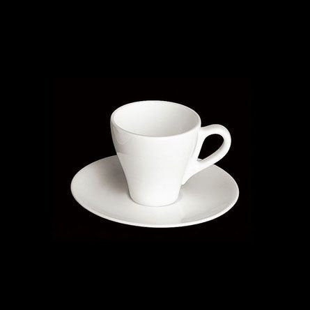 Dibbern Classic Espresso Untertasse aus Fine Bone China Porzellan in der Farbe Weiß mit einem Durchmesser 11,3cm, 0110300000