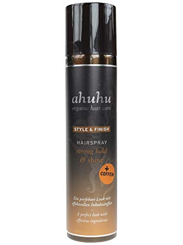 ahuhu organic hair care STYLE & FINISH Haarspray mit Coffein - 300ml im Sale