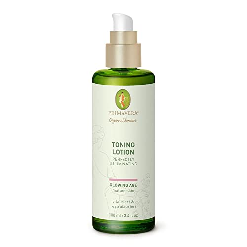 PRIMAVERA Toning Lotion - Perfectly Illuminating 100 ml - Naturkosmetik - Toner Lotion für reife, anspruchsvolle Haut - vitalisiert und restrukturiert die Haut - vegan im Sale