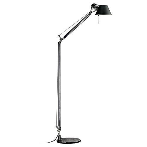 Artemide Stehleuchte Tolomeo Lettura in schwarz aus Aluminium im Sale