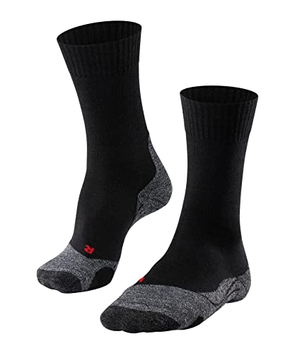 FALKE Herren Wandersocken TK2 Explore SO Wolle antiblasen dick 1 Paar, Schwarz (Black-Mix 3010), 44-45 im Sale