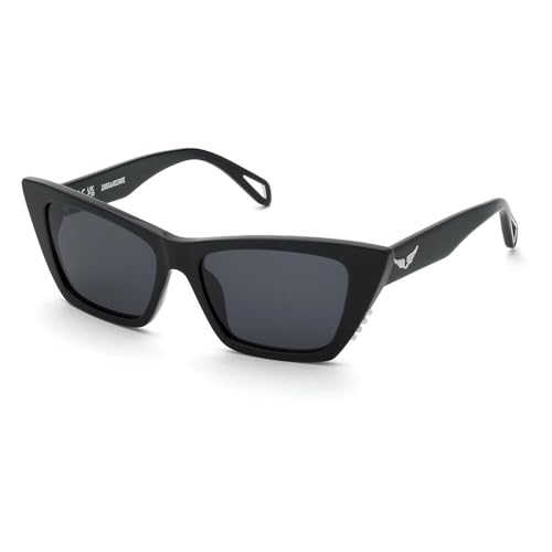 Zadig & Voltaire Damen Szv419v Sonnenbrille, schwarz (Shiny Black), 55/16/140 im Sale