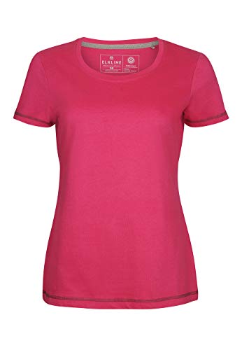 ELKLINE Damen T-Shirt VW-Bulli Open Road, Farbe:Carmine, Größe:50 im Sale