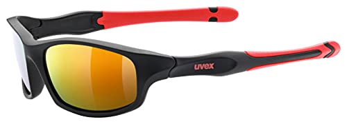 uvex sportstyle 507 - Sonnenbrille für Kinder - verspiegelt - inkl. Kopfband - black matt red/red - one size im Sale