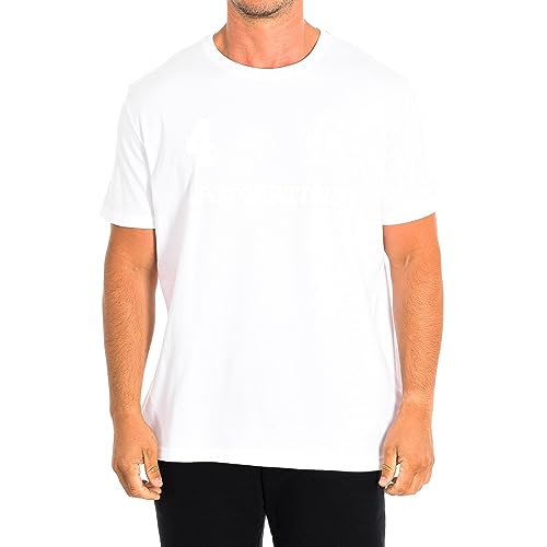 La Martina - Herren-T-Shirt mit kurzem Arm aus Baumwolle im Regular Fit, Signalweiß, Man im Sale