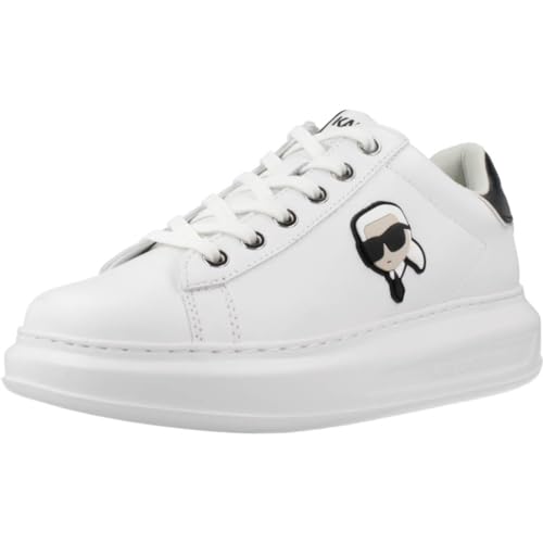 KARL LAGERFELD Kapri Karl Nft Lo Lace Sneaker Damen Weiss/Silbern - 39 - Sneaker Low Shoes im Sale