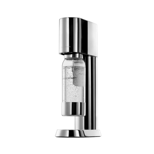 SodaStream enso™ Premium Wassersprudler | Edelstahl-Design von Naoto Fukasawa | inkl. 1 BPA-freie Flasche & Reinigungstuch | Einfaches CO2-Wechsel-System, Silber im Sale