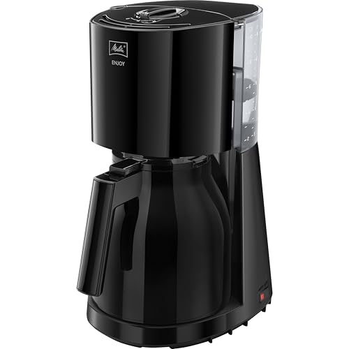 Melitta Enjoy Therm - Filterkaffeemaschine - mit Thermokanne - Tropfstopp - 8 Tassen - Schwarz (1017-06) im Sale