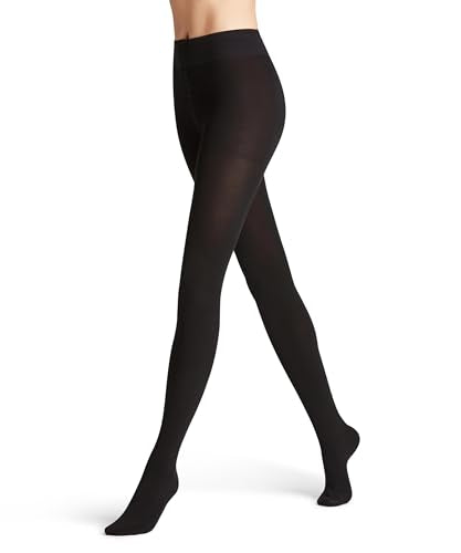 FALKE Damen Strumpfhose Family W TI nachhaltige Baumwolle einfarbig 1 Stück, Schwarz (Black 3009) neu - umweltfreundlich, 40-42 im Sale