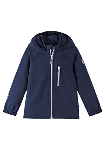 Reima Vantti Softshelljacke für Mädchen und Jungen, mit wärmendem Fleece und aus elastischen, strapazierfähigen Materialien Navy 128 im Sale