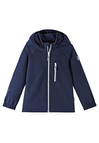 Thumbnail for Reima Vantti Softshelljacke für Mädchen und Jungen, mit wärmendem Fleece und aus elastischen, strapazierfähigen Materialien Navy 128 im Sale