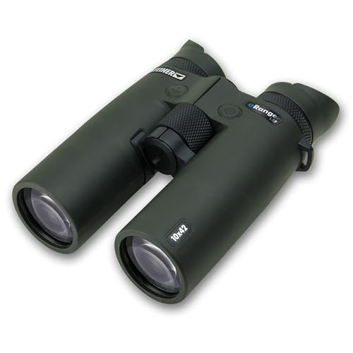 STEINER Jagd-Fernglas eRanger LRF 10x42 - Laser-Entfernungsmesser bis 3.000m, digitale Übertragung an Steiner Connect App, Konnektivität mit eRanger 8, Steiner Impact locator, macht ihre Jagd präziser