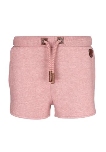 Naketano Damen Sweatshorts Truly Glorious, Farbe:pink-Melange, Größe:M