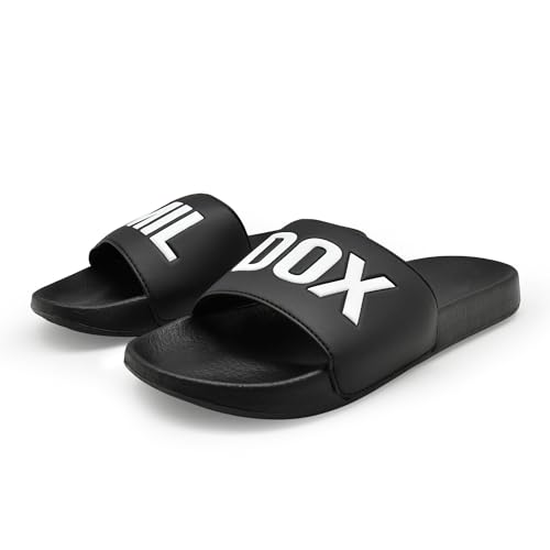 SMILODOX Badelatschen Herren Damen Corbin - rutschfeste Badeschuhe, Komfortable Latschen Hausschuhe Sommer Slippers Pantoletten, Weiches Badeschlappen für Strand Indoor-Outdoor, Dicke Sohle im Sale