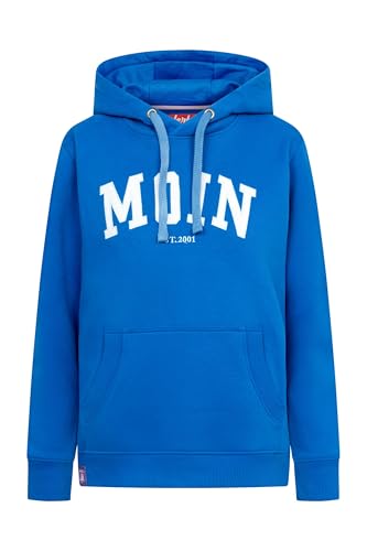 derbe Hoodie Moin Damen Blau | Hamburg | Kapuze | Pullover | Sweat im Sale