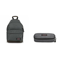 Thumbnail for EASTPAK Wyoming Rucksack, cm, 24 L, Black Denim (Grau) & Oval Single Federmäppchen, 22 cm, Black Denim (Grau) im Sale