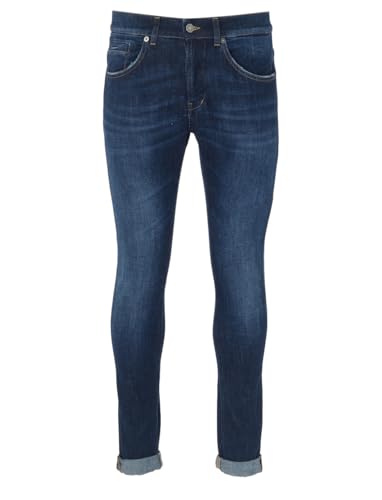 Dondup Jeans George aus gewaschenem blauem Denim, 34 im Sale