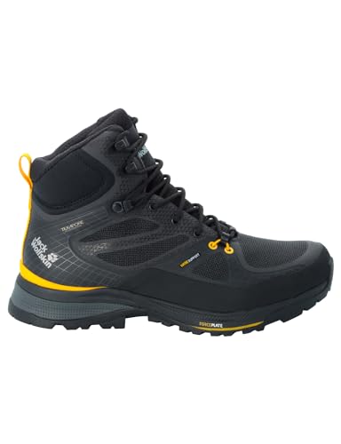 Jack Wolfskin Herren Force Trekker Texapore Mid M, Black / Burly Yellow Xt, 43 EU im Sale