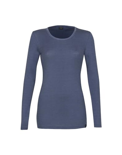 Dilling Damen Langarmshirt aus Merinowolle Kortenrot 38 im Sale