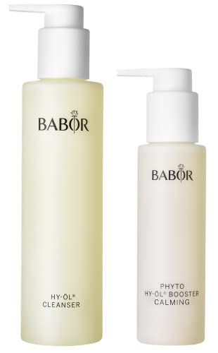 BABOR Reinigungs Set für empfindliche Haut, mit Hy-Öl Cleanser und Hy-Öl Booster Calming Kräuterextrakt, Für porentiefe Reinigung, 2-teilig im Sale