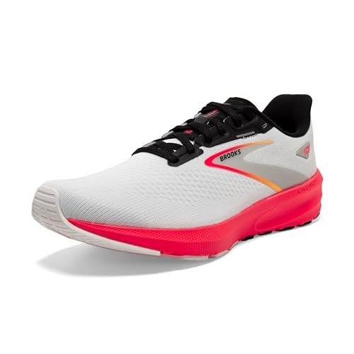 Brooks Herren Launch 10 Sneaker, Blue Black Fiery Coral, 44.5 EU im Sale