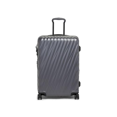 TUMI - 19 Grad Kurztrip erweiterbarer 4-Rollen-Packkoffer – Hartschalenkoffer – 66 x 44,5 x 25,4 cm – Schwarz, Grau mit Textur, Einheitsgröße