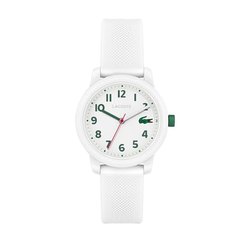 Lacoste Analog Quarzuhr für Kinder mit Weisses Silikonarmband - 2030039 im Sale