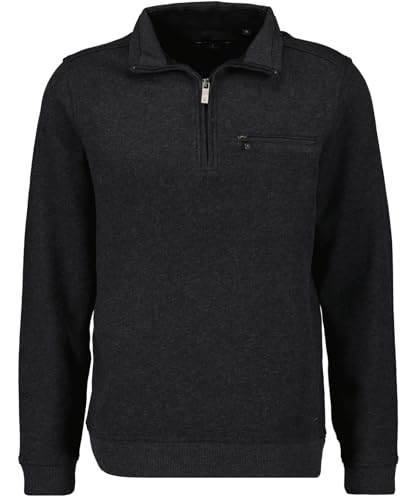 RAGMAN Herren Sweatshirt mit Stehkragen und Zip , Dunkelblau-711 im Sale