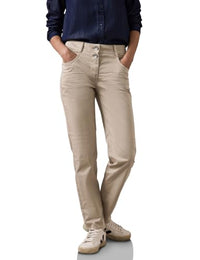 Thumbnail for CECIL Damen B378219 Hose Im Casual Fit, Light Hazel Beige, 34W / 30L EU im Sale