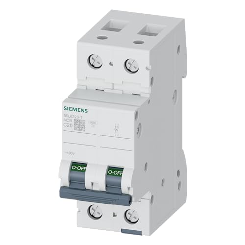 Siemens 5sl6 – Automatischer Leitungsschutzschalter 400 V 6 kA 2-polig C 20 A im Sale