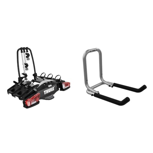 Thule VeloCompact Fahrradträger für Anhängerkupplung 3 Fahrräder & 977101 9771 Wandhalter, schwarz, One Size im Sale