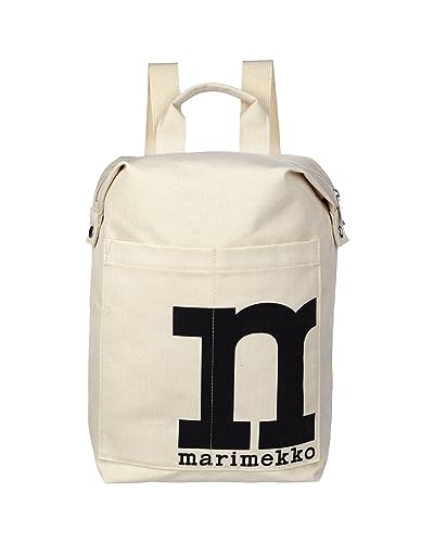 Marimekko Mono Backpack Solid, schwarz/natur, Material Canvas Baumwolle, Height: 47.50 cm Width: 38.50 cm Depth: 14.00 cm im Sale