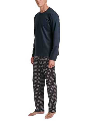 CALIDA Relax Comfy Pyjama, lang Herren, aus 100% Dicker Baumwolle im Sale