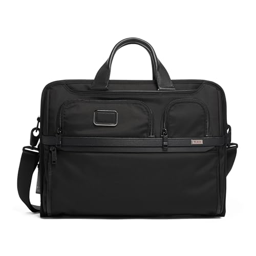 TUMI - Alpha 3 Compact Laptop-Aktentasche mit großem Bildschirm - 43,2 cm Computertasche für Damen und Herren, Schwarz, Einheitsgröße