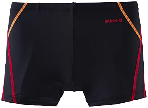 Etirel Miquelin Kinder Badehose Boxershort Schwimmhose Black/Orange/Red Dark 206837, im Sale