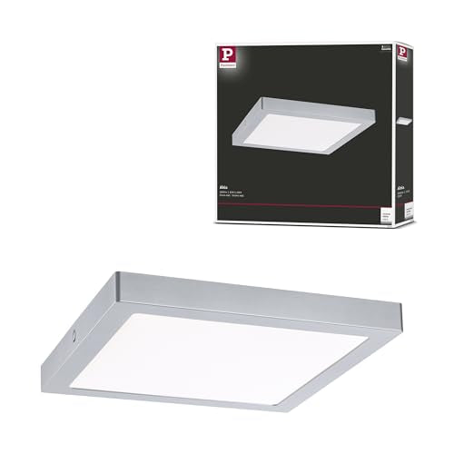 Paulmann 71024 LED Panel Abia 300x300mm eckig Tageslichtweiß Chrom matt Lichtpanel Kunststoff Beleuchtungssystem 4000 K im Sale