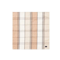 Thumbnail for Linen/Cotton Checked Napkin, Beige/White, 50x50